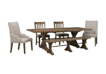Alternative view of Yellowstone Brown Dining Room Set