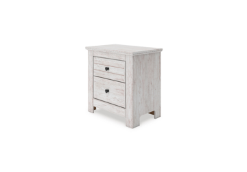 Makidern White Nightstand