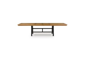 Alternative view of Galliden Black/Brown Rectangular Dining Room Extension Table
