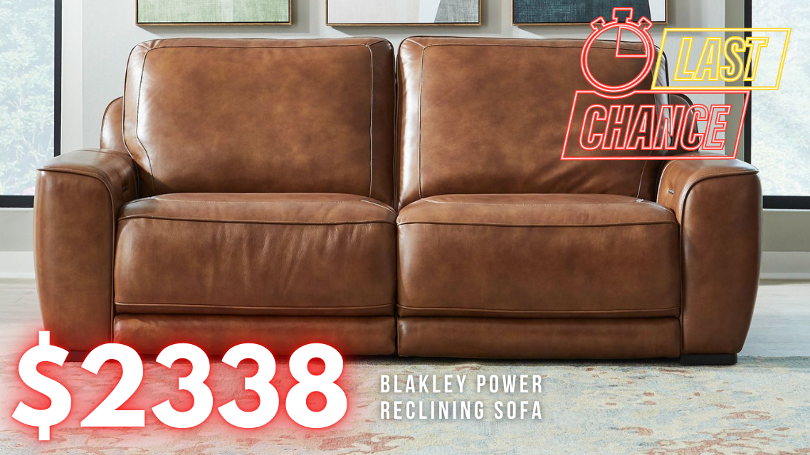Last Chance Deal! - Blakely Honey Power Reclining Sofa