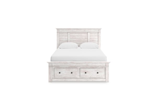 Makidern White King Storage Bed - Image 2