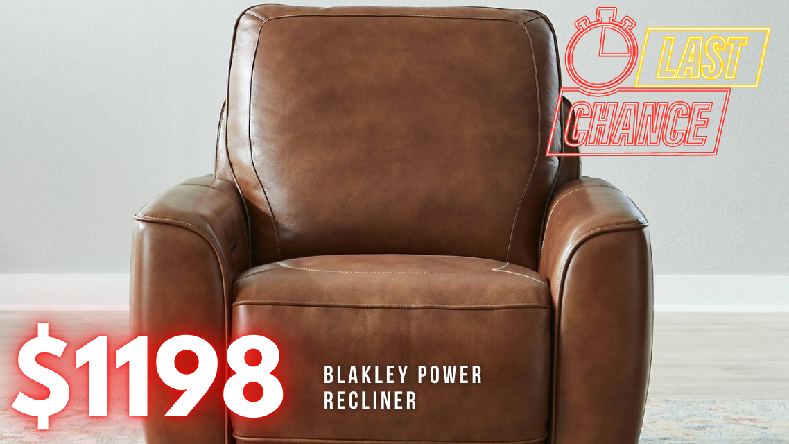 Last Chance Deal! - Blakely Honey Power Recliner