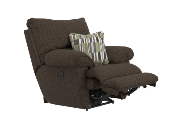 Lenny Chocolate Recliner - Image 2
