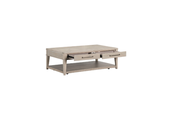 New Haven Sanctuary White Rectangular Cocktail Table - Image 6