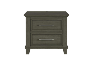 Canterbury Gray Nightstand with USB Charger