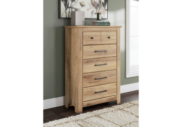Makidern Tan Five-Drawer Chest