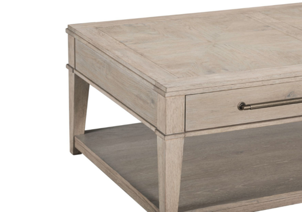 New Haven Sanctuary White Rectangular Cocktail Table - Image 5