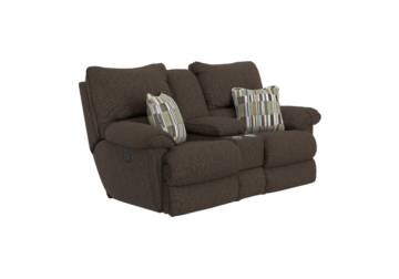Lenny Chocolate Reclining Loveseat