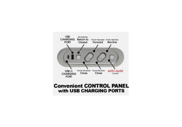 Lullaby Denim Power Recliner - Image 4