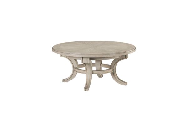 New Haven Sanctuary White Round Cocktail Table - Image 2