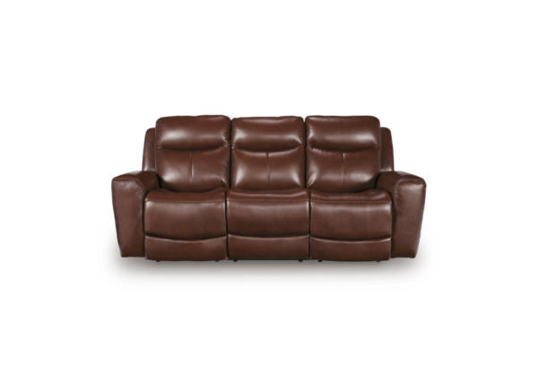 Next Move Mahogany Power Reclining Sofa - Image 2