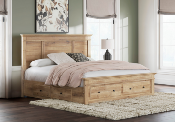 Makidern Tan King Storage Bed