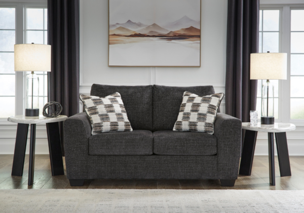 Loreo Ebony Loveseat - Image 3