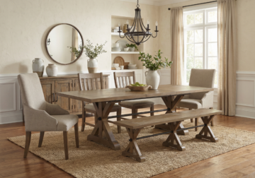 Yellowstone Brown Dining Room Set