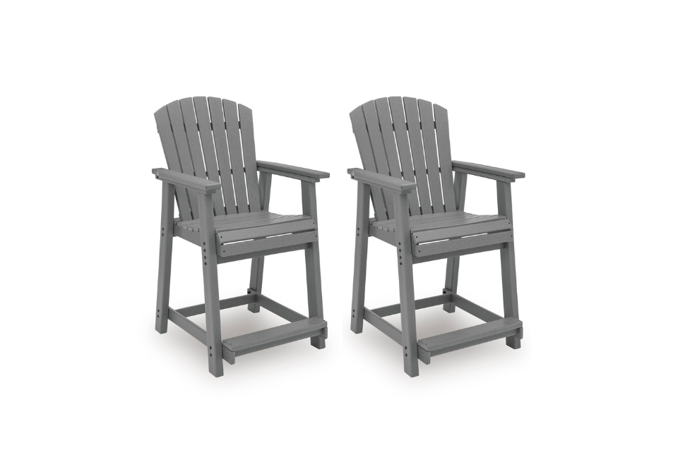 Sanctuary Beach Dark Gray Barstool