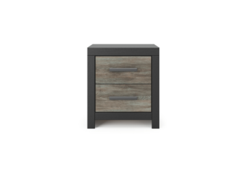 Alternative view of Broachmyn Black/Gray Two-Drawer Nightstand