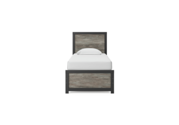 Alternative view of Broachmyn Black/Gray Twin Bed