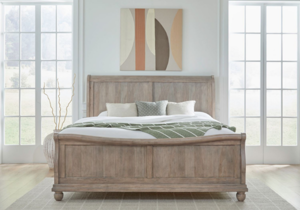 Rustic Traditions Tan King Bed - Image 2