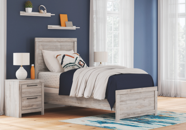 Broachmyn Gray Twin Panel Bed - Image 3