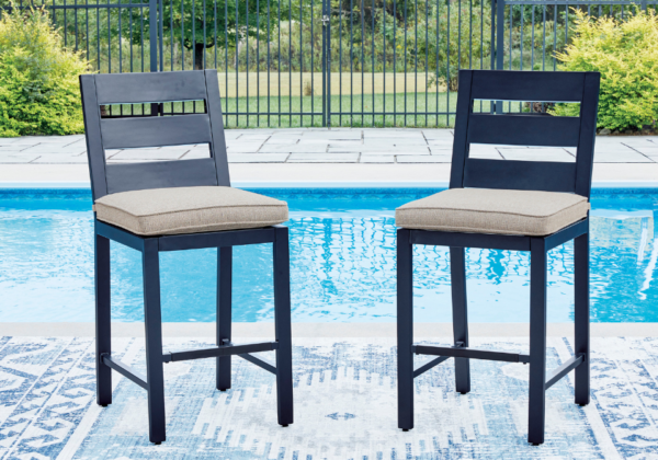 East Beach Navy Blue Barstool - Image 2