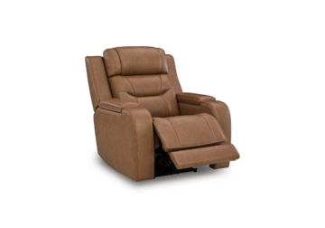 Alternative view of Knightington Caramel Power Recliner w/ Audio Seating