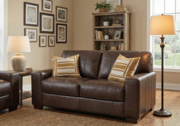 Bari Espresso Loveseat