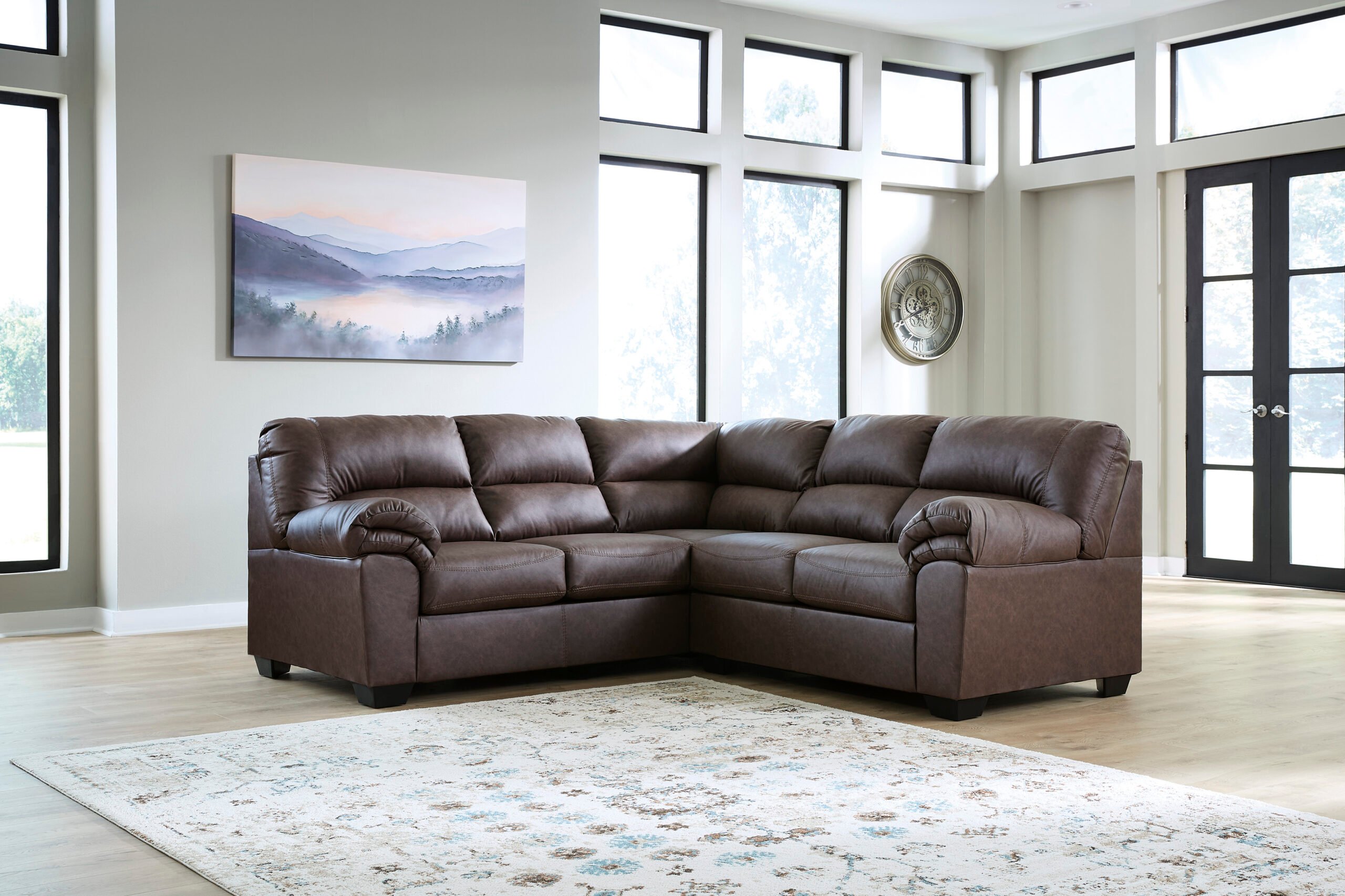 WillowBend Umber Two-Piece Sectional