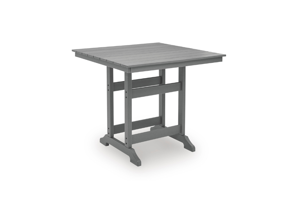 Sanctuary Beach Dark Gray Counter Table with Umbrella Option