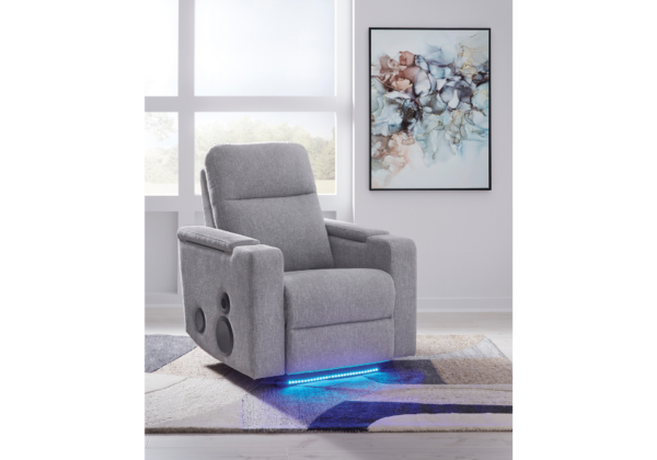 Pineland Pewter Glider Power Recliner - Image 4