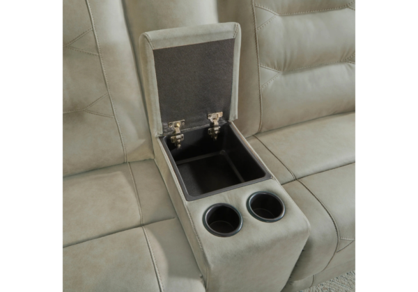 Angiers Light Gray Power Reclining Sectional - Image 3