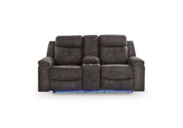 Alternative view of Brysonview Charcoal Reclining Loveseat