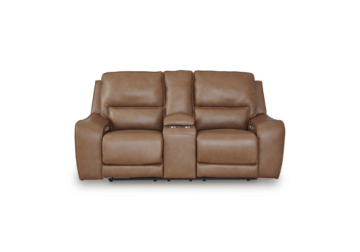 Alternative view of DeepWakes Caramel Power Reclining Loveseat