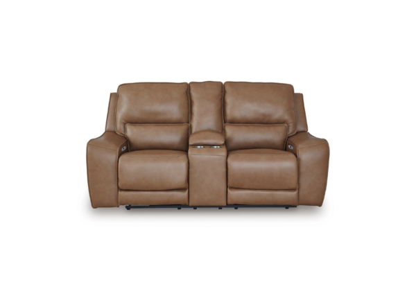 DeepWakes Caramel Power Reclining Loveseat - Image 2