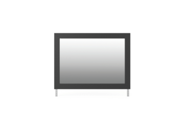 Alternative view of Broachmyn Black/Gray Bedroom Mirror