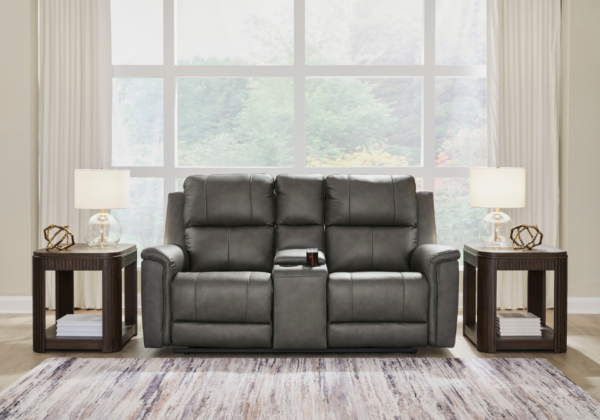 Bleckley Anchor Power Reclining Loveseat w/ Adjustable Headrest - Image 3