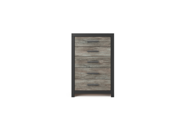 Broachmyn Black/Gray Five-Drawer Chest - Image 2