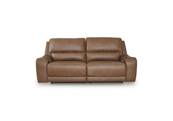 DeepWakes Caramel Power Reclining Sofa - Image 2