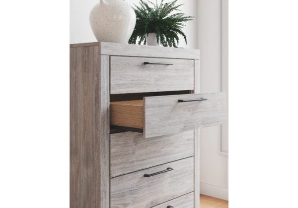 Broachmyn Gray Five-Drawer Chest - Image 4