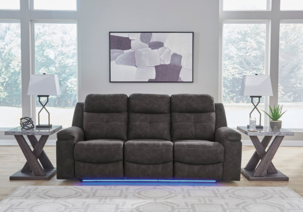 Brysonview Charcoal Reclining Sofa - Image 3