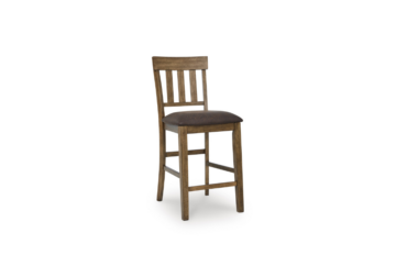 Urbinforte Brown Dining Upholstered Barstool