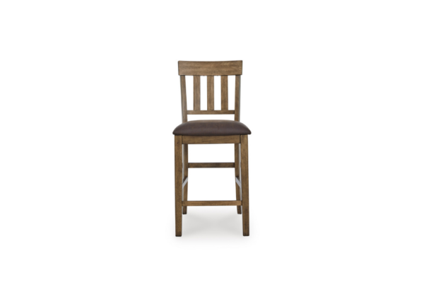 Urbinforte Brown Dining Upholstered Barstool - Image 2