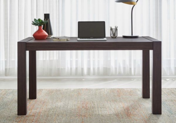 Modern Edge Charcoal Desk w/ Filing Cabinet - Image 5