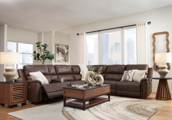 Bleckley Espresso 6-Piece Power Reclining Sectional - Image 2