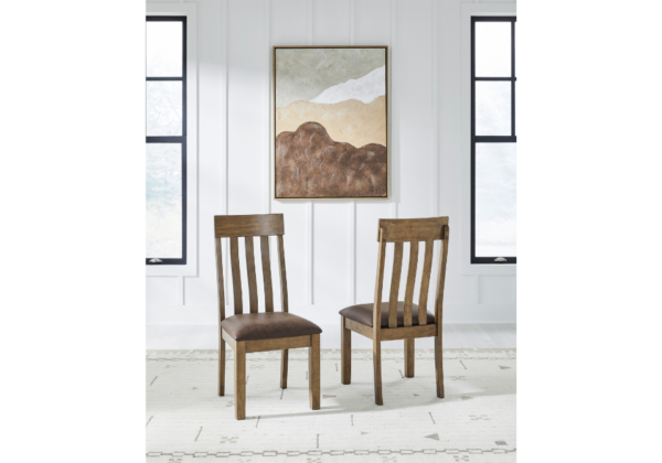 Urbinforte Brown Dining Upholstered Side Chair - Image 3