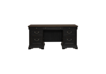 Alternative view of Meritage Aged Charcoal Junior Executive Desk