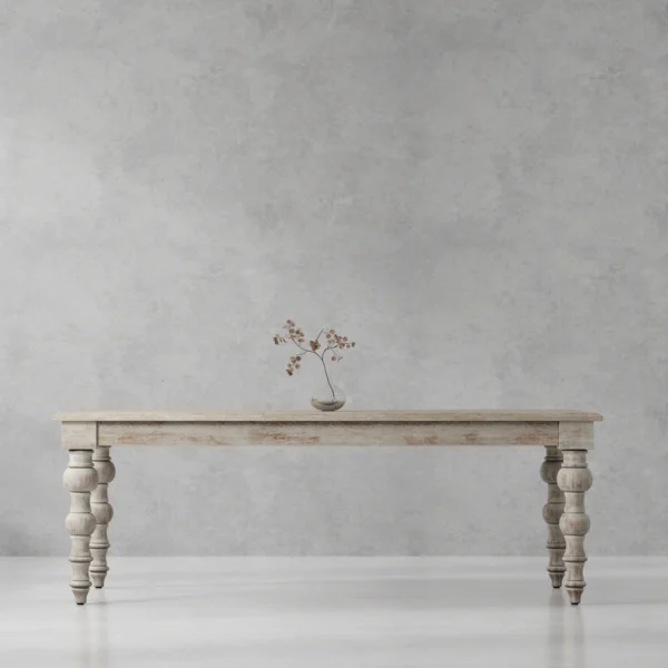 Crossings Eden Dining Table & Six Bongo Sage Chairs - Image 2