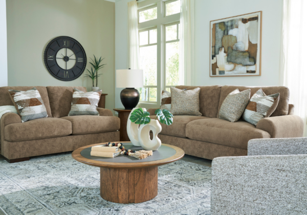 Jayne Park Pecan Loveseat - Image 4