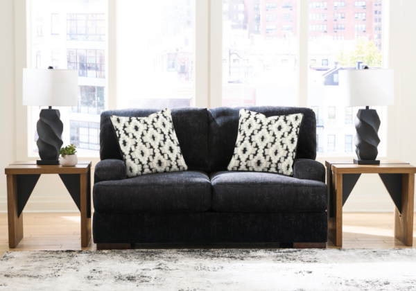 Whitmore Manor Black Pearl Loveseat - Image 3