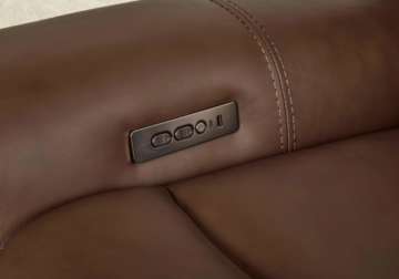 Alternative view of Alberta Brown Power Loveseat