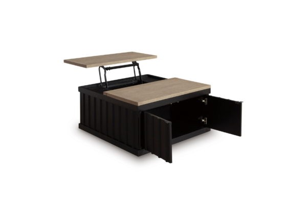 Rylandyn Black/Brown Lift-Top Cocktail Table - Image 2